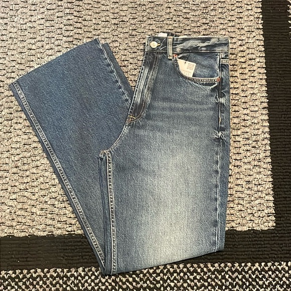 Zara High Waist Wide Leg Jeans - Picture 2 of 5